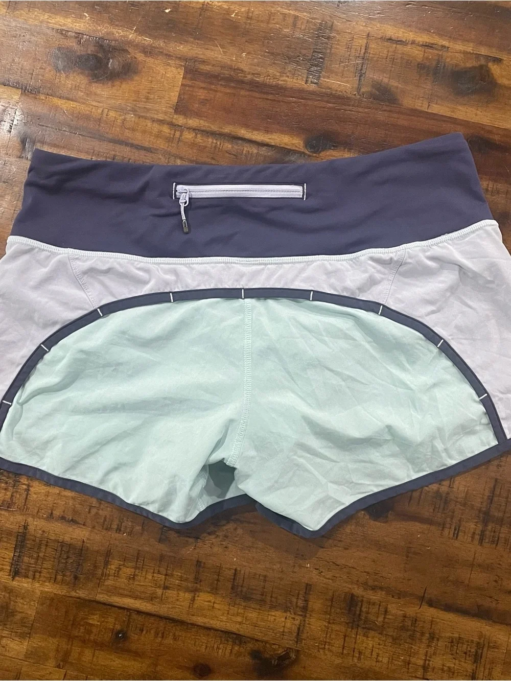 Lululemon Run Times Shorts Size 6 Aquamarine Cool Breeze Cadet Blue